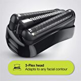 Braun 3 300 BT 6 Başlıklı Kablosuz Islak/Kuru Saç-Sakal 3 in 1 Çok Amaçlı Tıraş Makinesi 